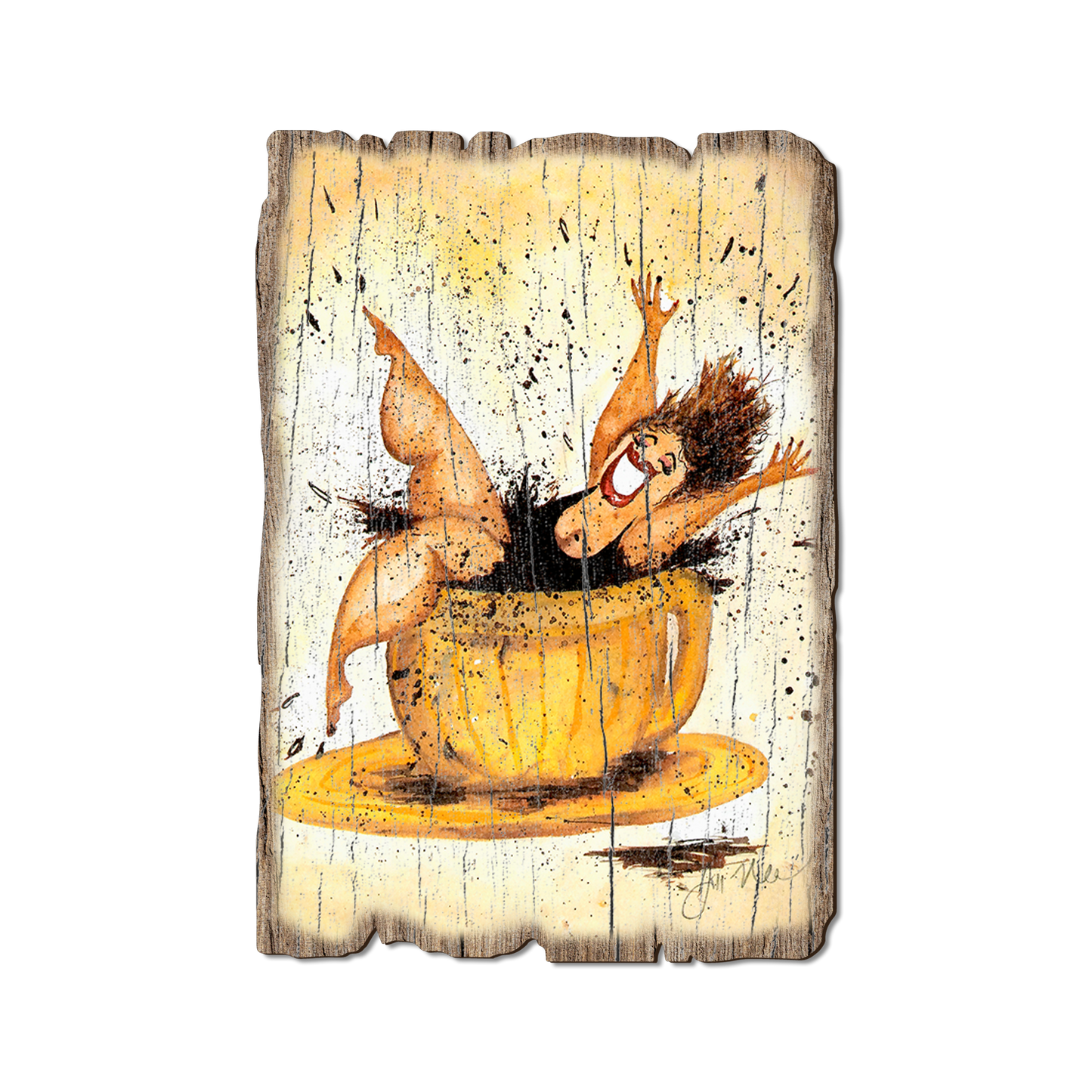 Postcard: Weathered Edge - Neal's Caffeine Queen