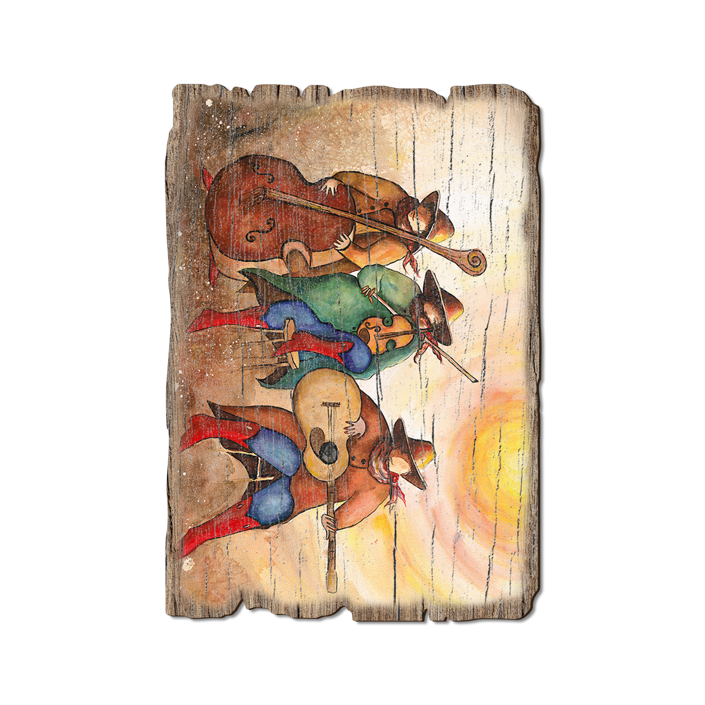 Ornament: Weathered Edge - Neal's Red Boot Trio