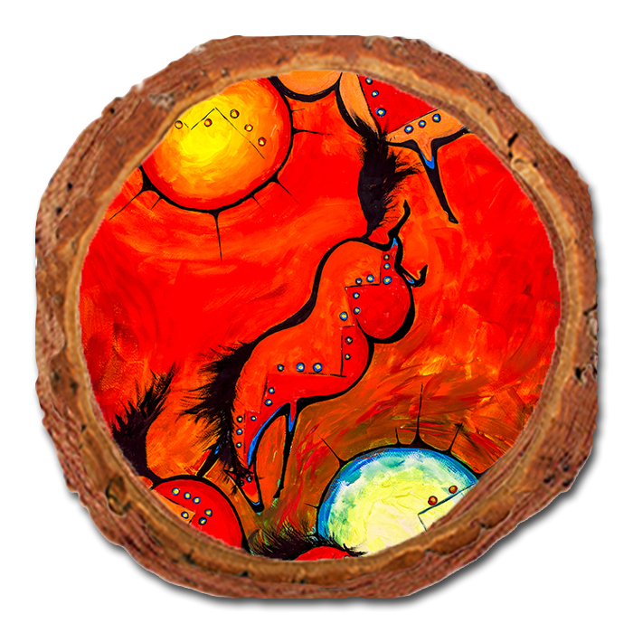 Coaster: Live Edge - Neal's Red Horses (Pack of 5)