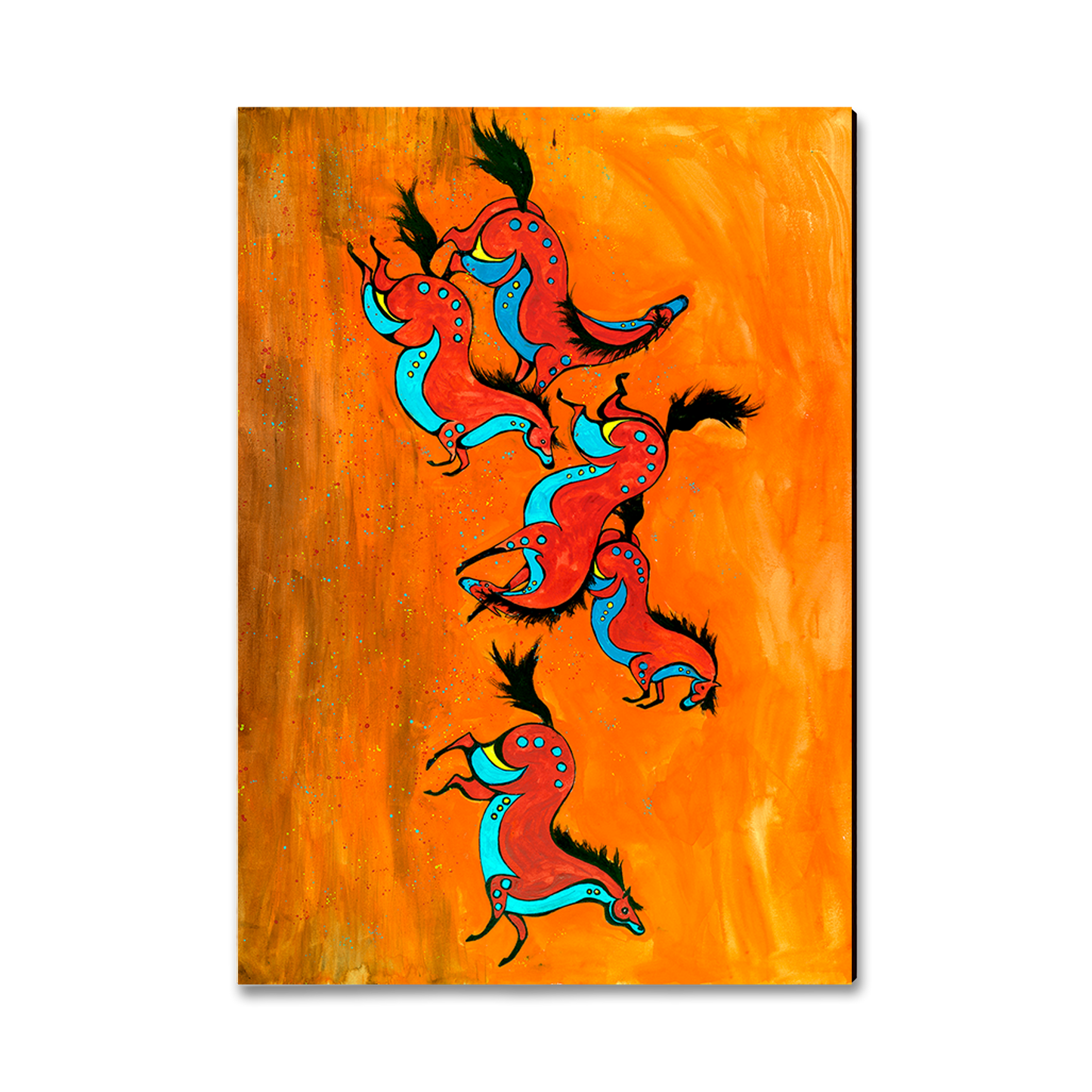 Postcard: Classic Edge - Neal's Sun Moon Horses
