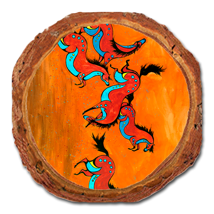 Coaster: Live Edge - Neal's Sun Moon Horses (Pack of 5)