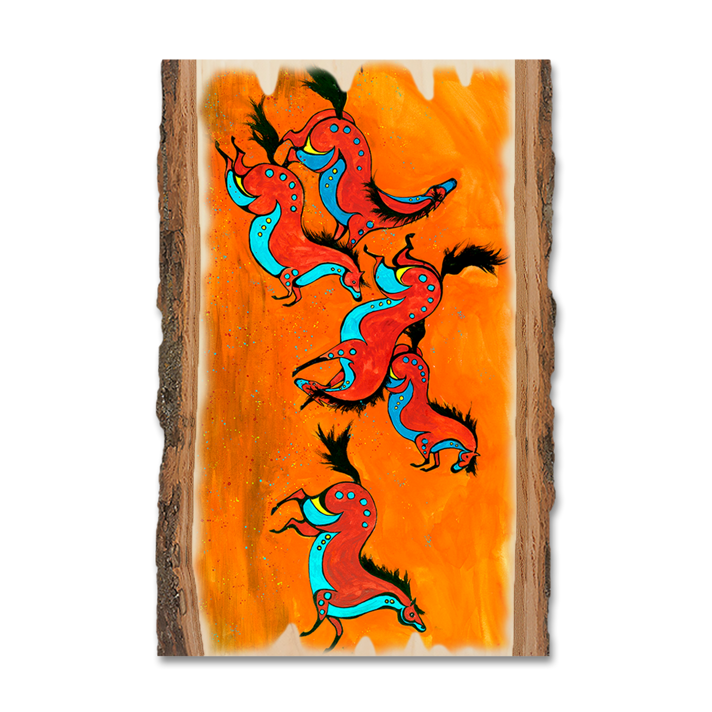 Magnet: Live Edge - Neal's Sun Moon Horses