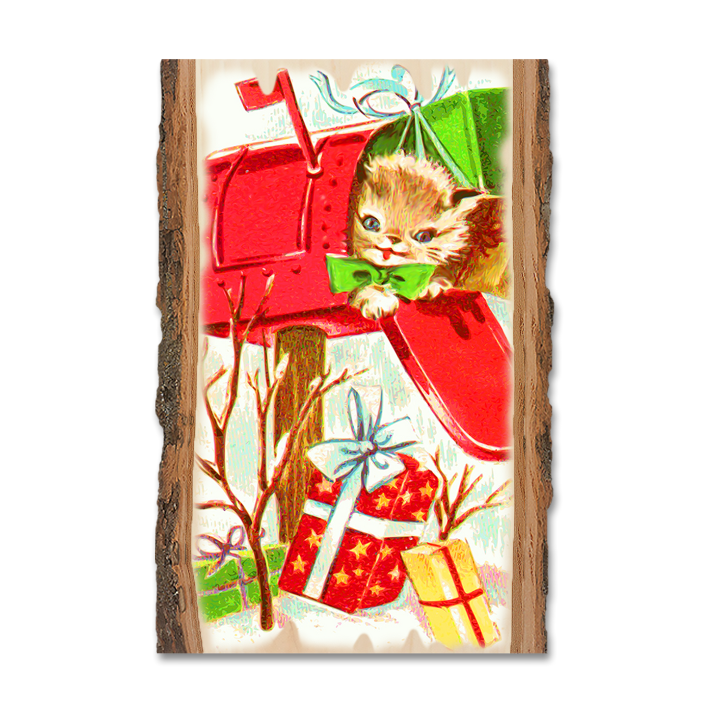 Magnet: Live Edge - Kitty Present