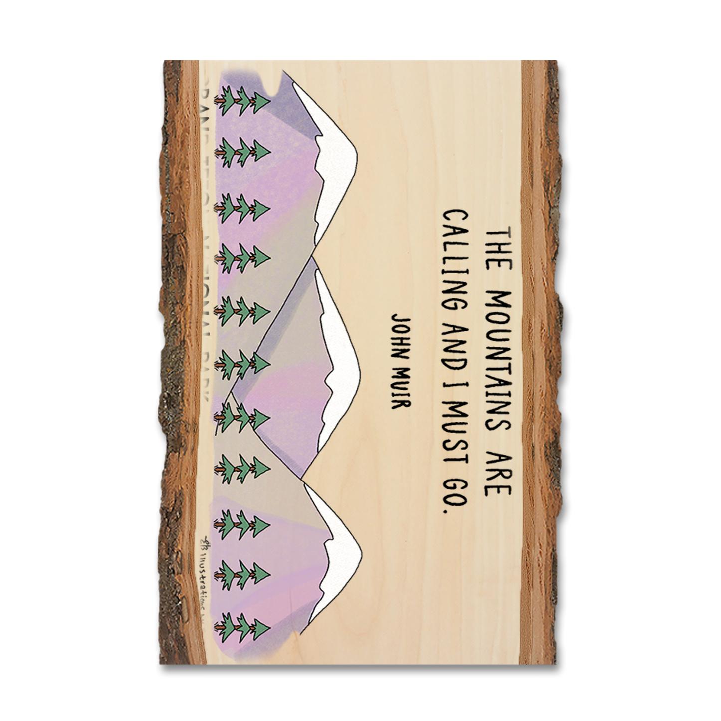 Ornament: Live Edge - Mountains Calling