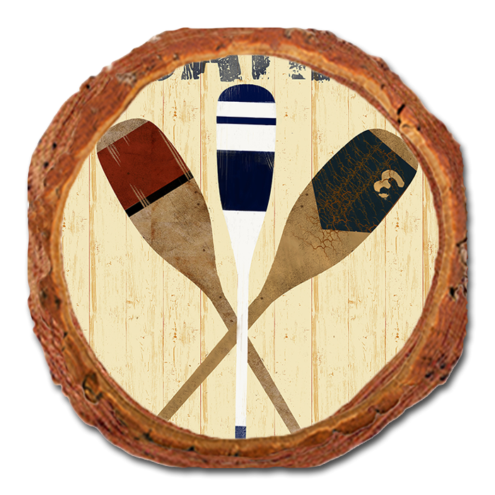 Coaster: Live Edge - Boating Paddles (Pack of 5)