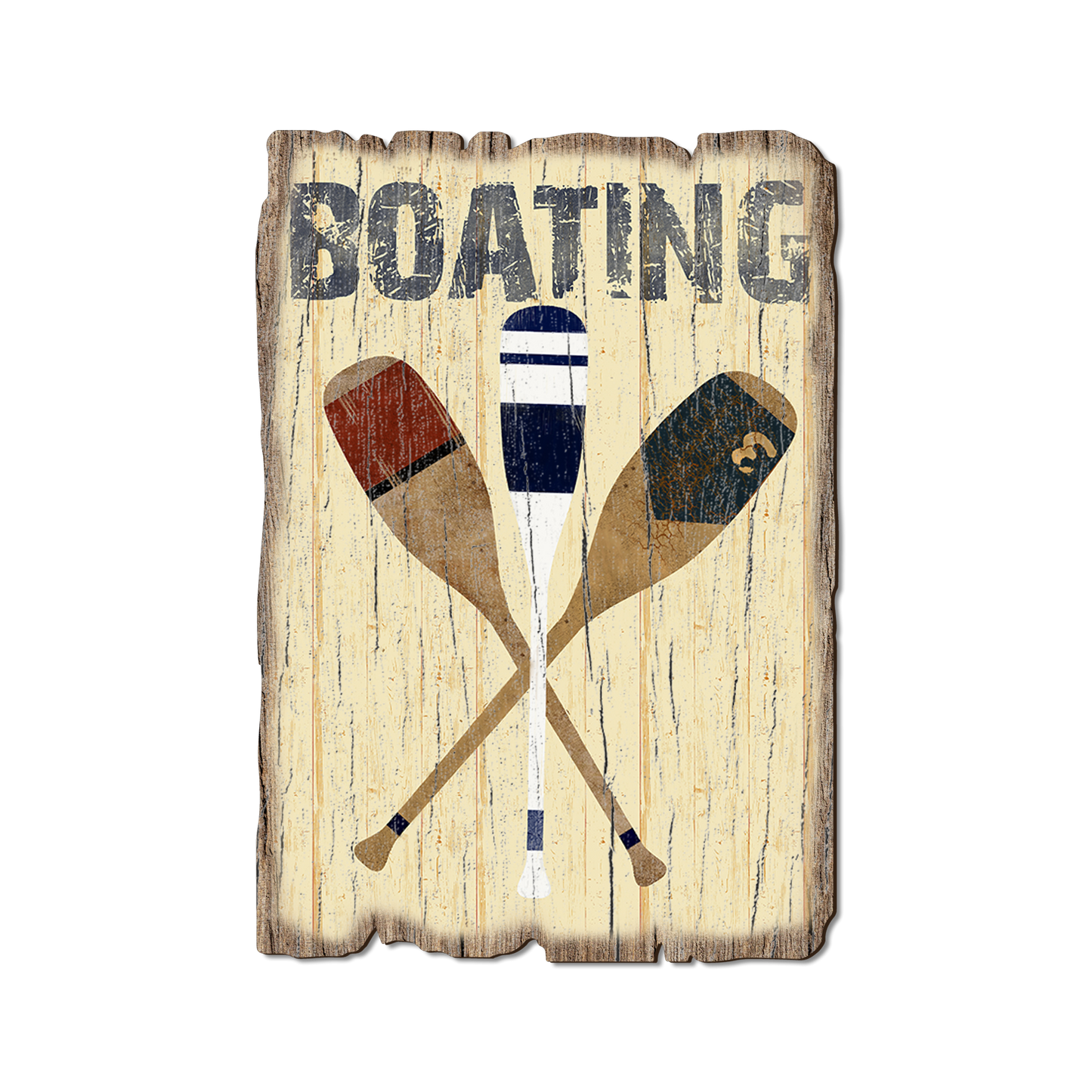Greeting Card: Weathered Edge - Boating Paddles (Pack of 5)