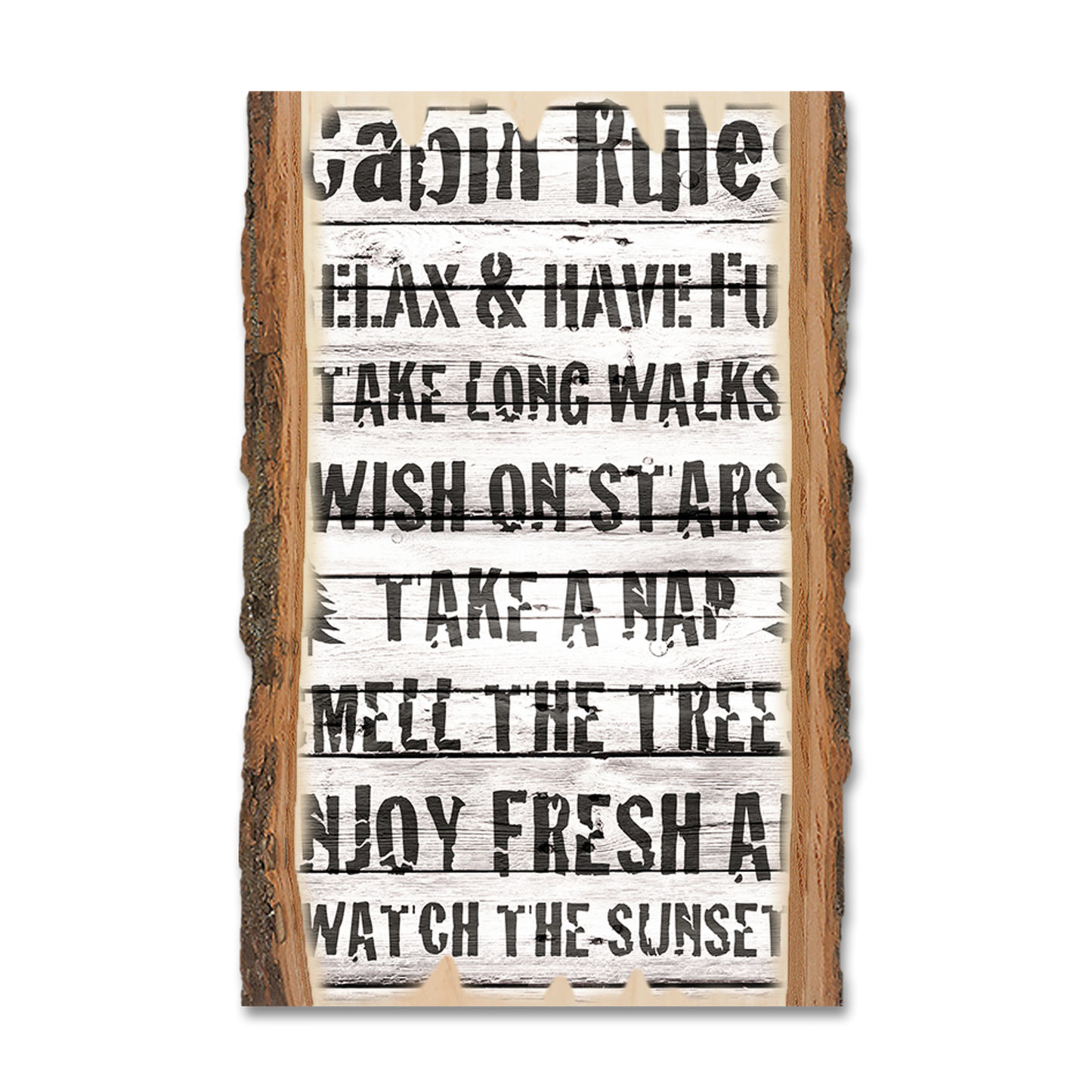 Magnet: Live Edge - Cabin Rules