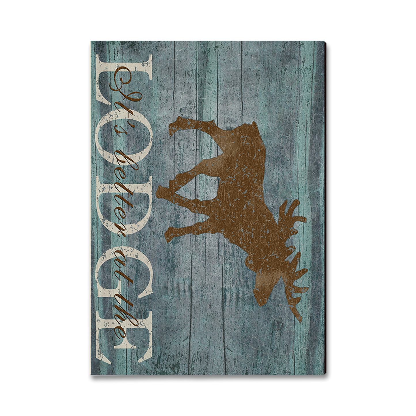 Greeting Card: Classic Edge - It's Better At Lodge