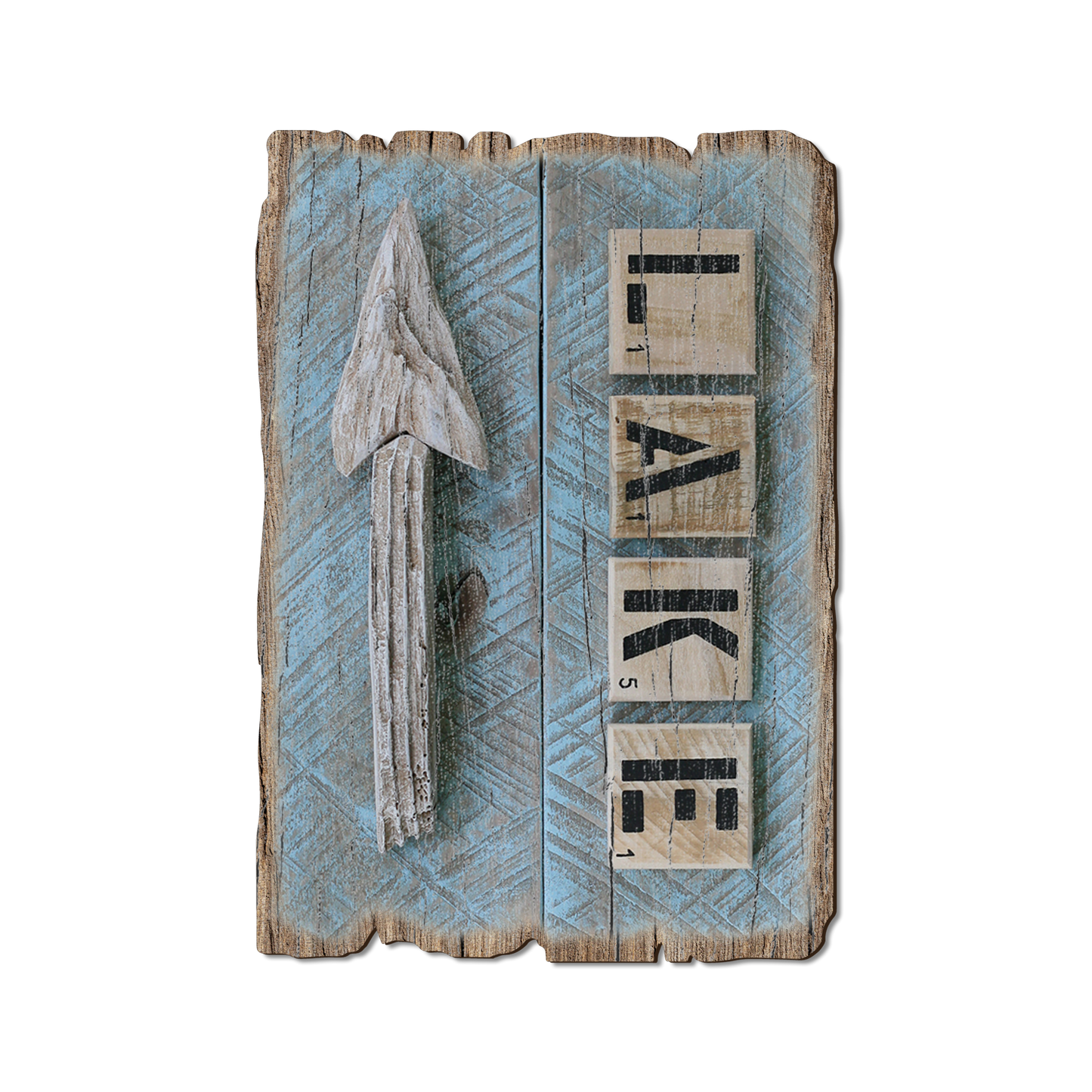 Greeting Card: Weathered Edge - Lake Arrow