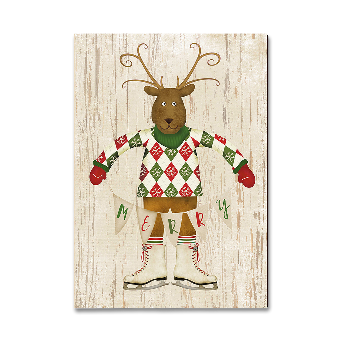 Magnet: Classic Edge - Merry Reindeer