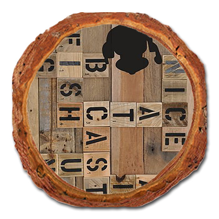 Coaster: Live Edge - Nice Cast (Pack of 5)