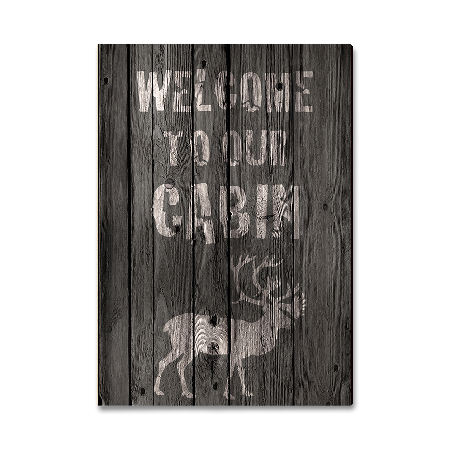 Greeting Card: Classic Edge - Welcome To Our Cabin