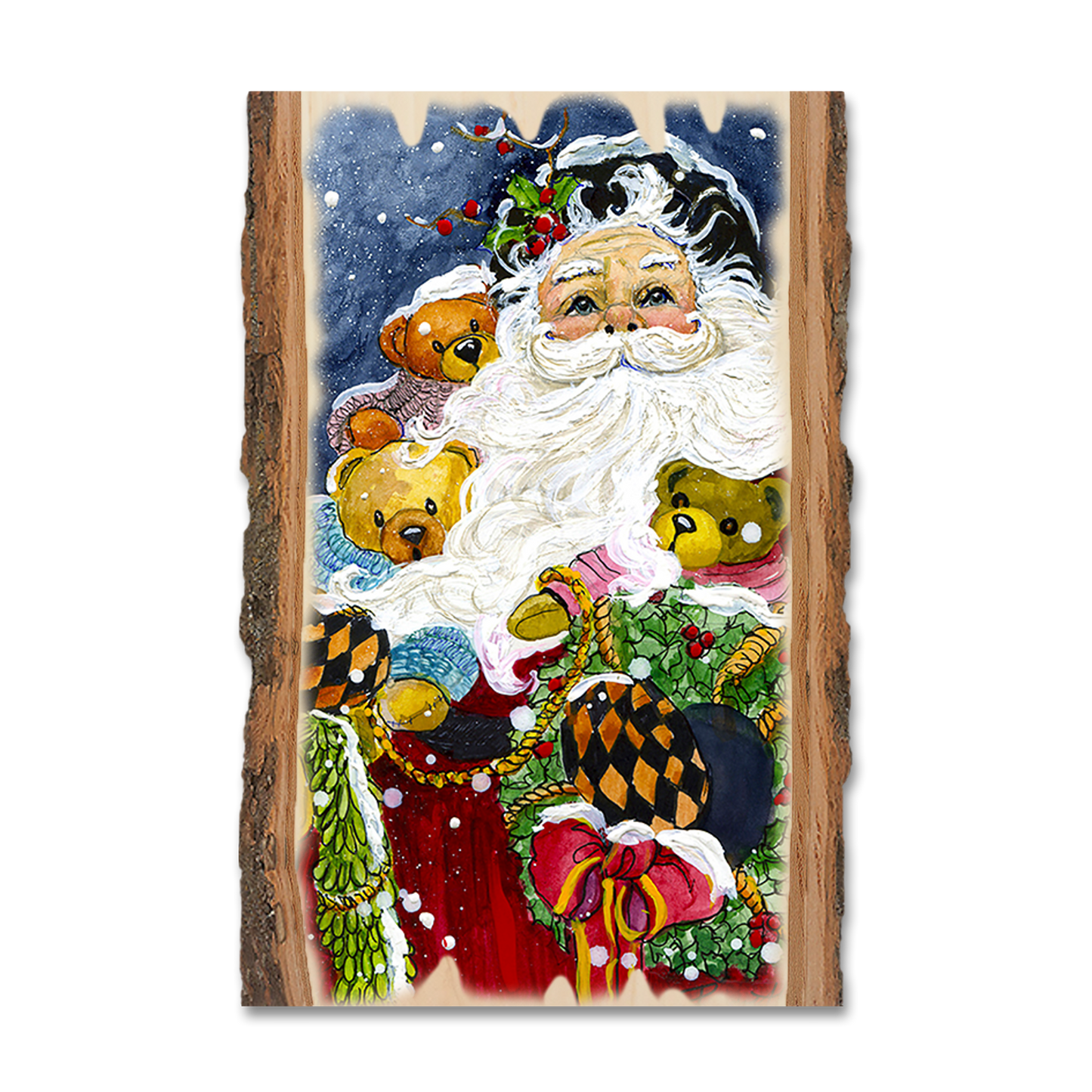 Ornament: Live Edge - Abrams' Noble Santa