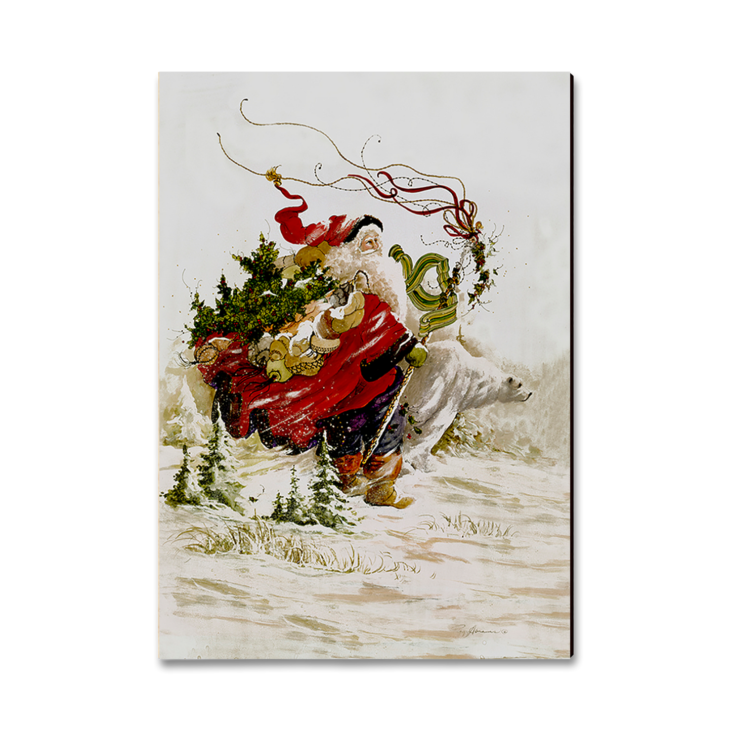 Magnet: Classic Edge - Abrams' Polar Santa