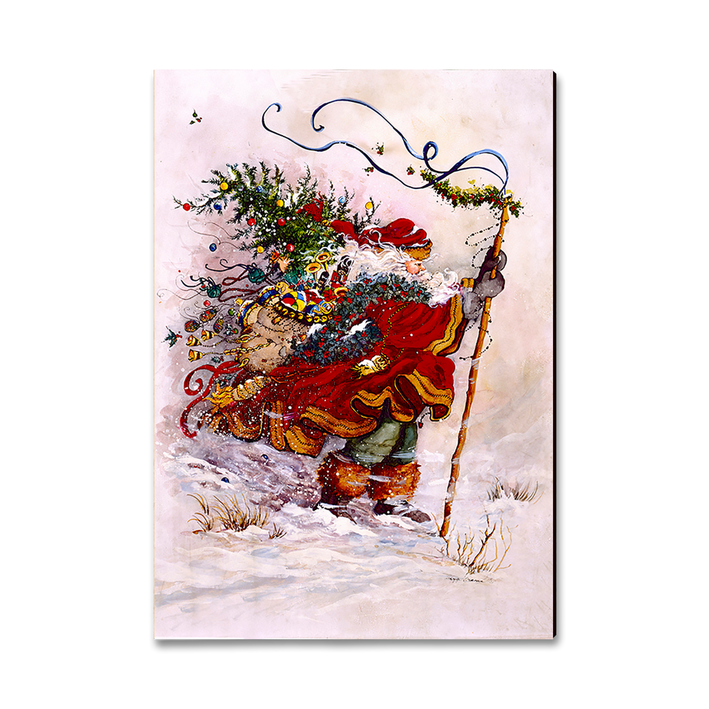 Ornament: Classic Edge - Abrams' Stormy Santa