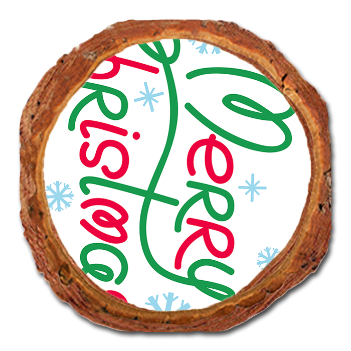 Coaster: Live Edge - Red & Green Christmas (Pack of 5)