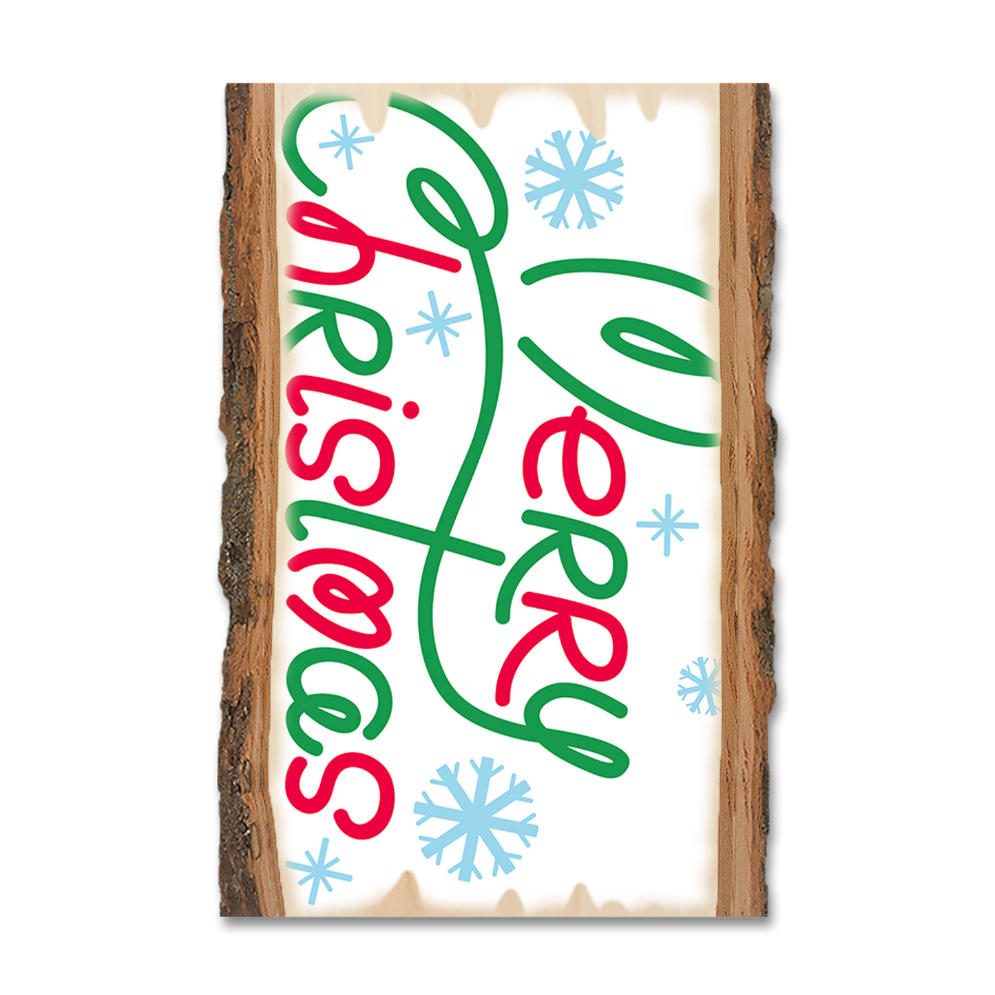 Postcard: Live Edge - Red & Green Christmas