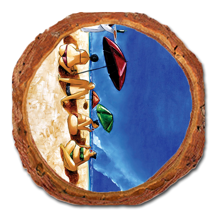 Coaster: Live Edge - West's Summer Sipping (Pack of 5)