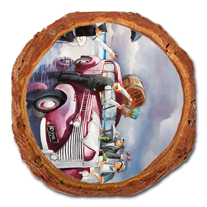 Coaster: Live Edge - West's Wine Topper (Pack of 5)