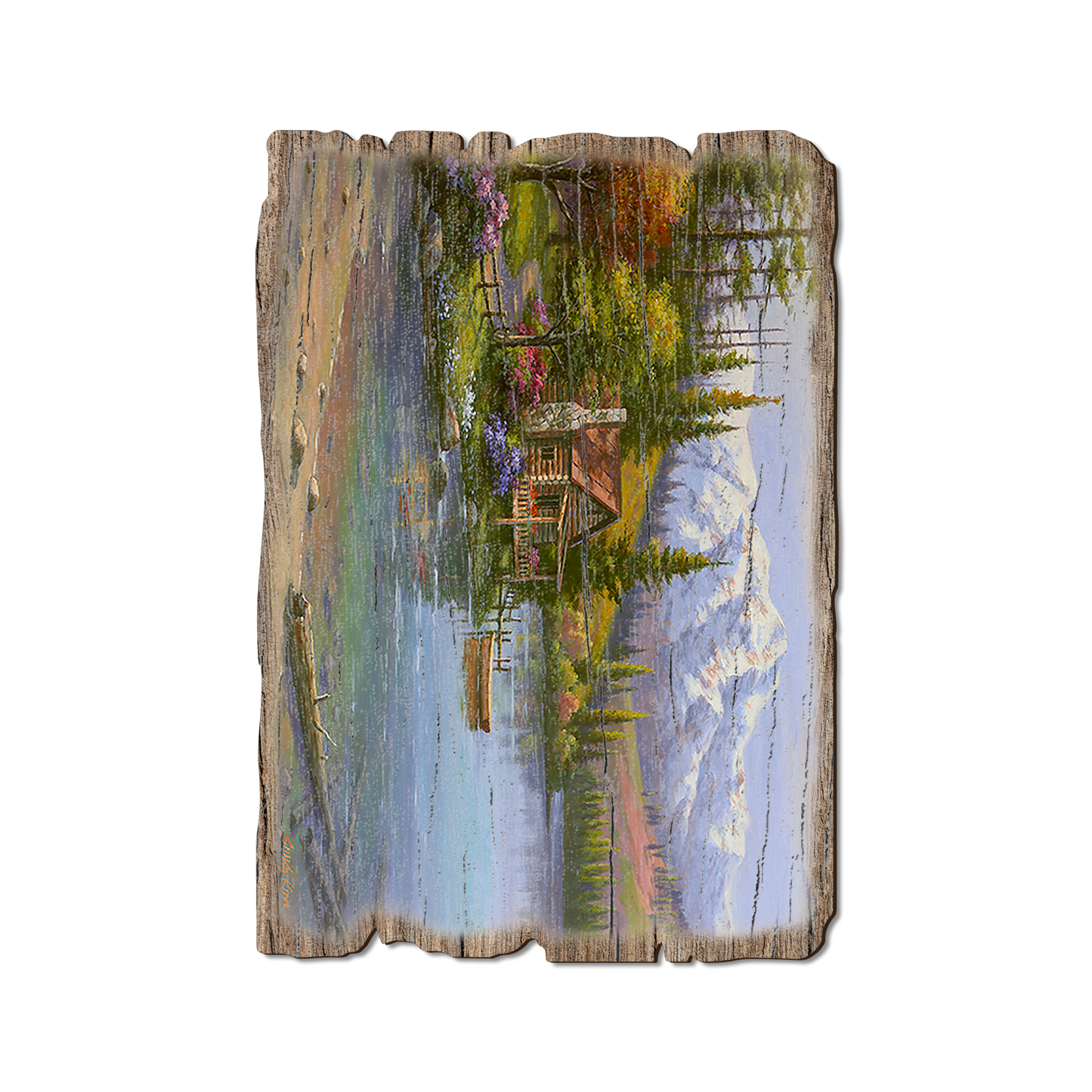 Postcard: Weathered Edge - Kim's Perfect Setting