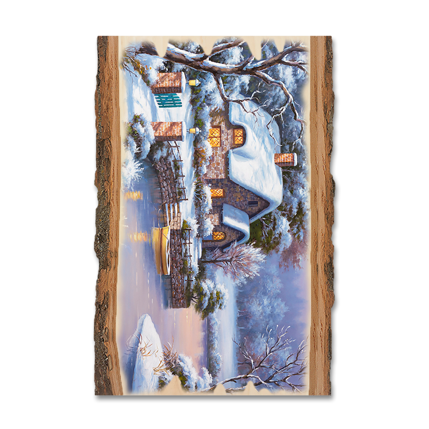 Greeting Card: Live Edge - Kim's Winter Cottage