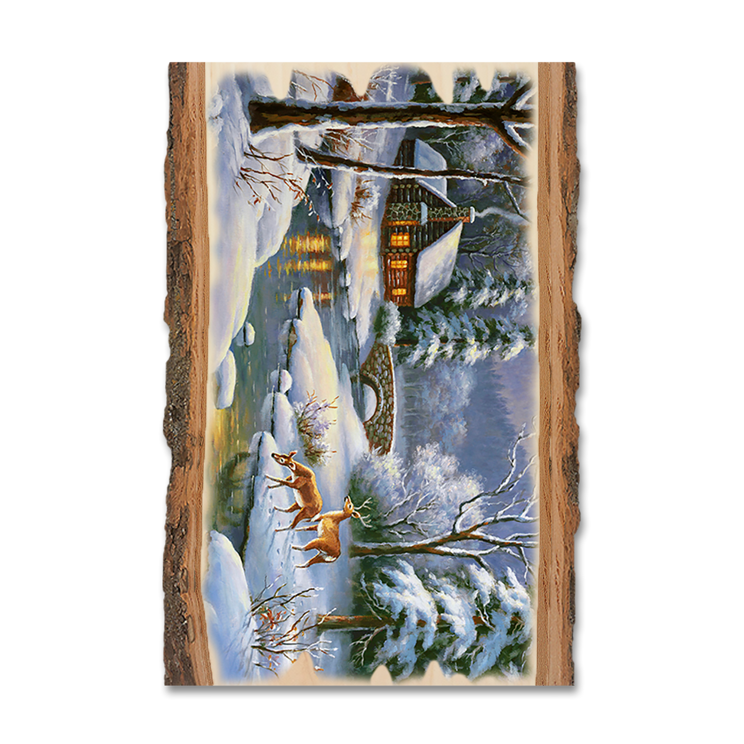 Magnet: Live Edge - Kim's Winter Deer