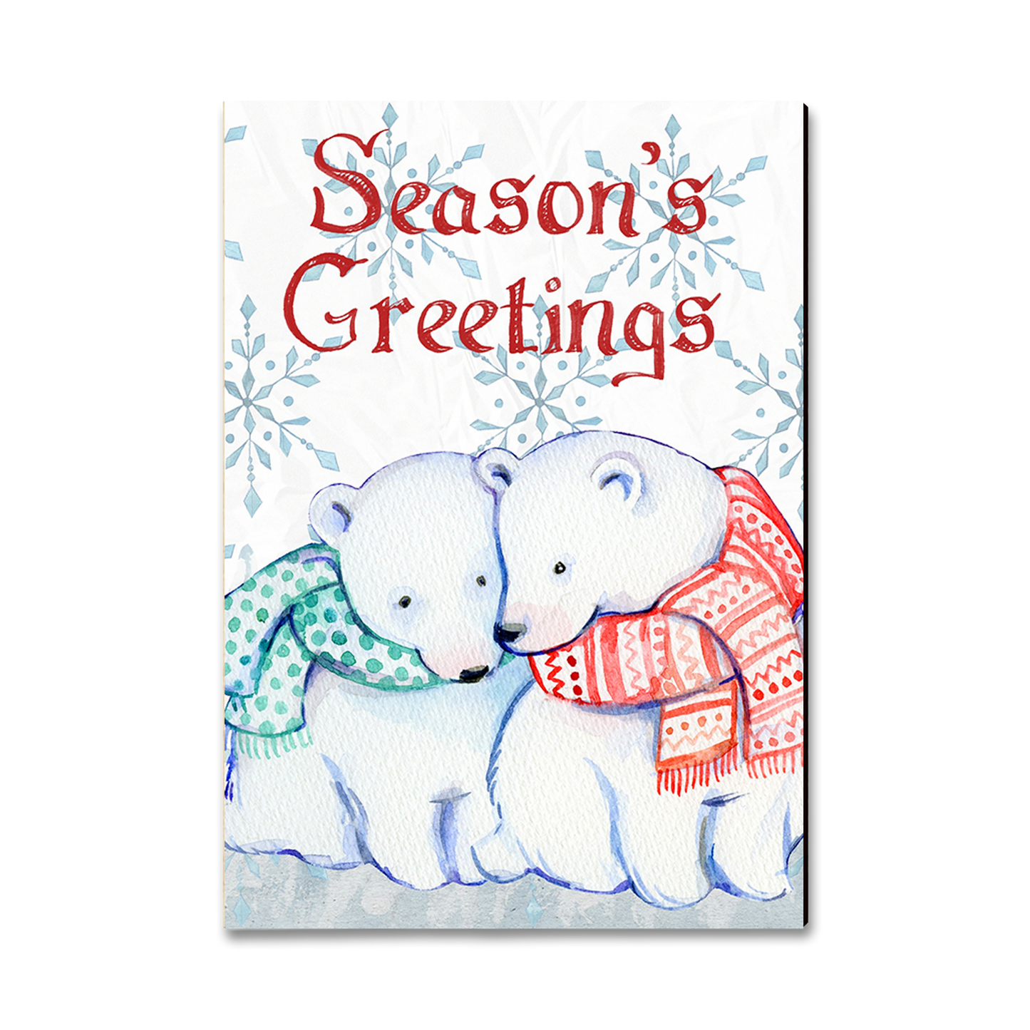 Greeting Card: Classic Edge - Snuggle Bears