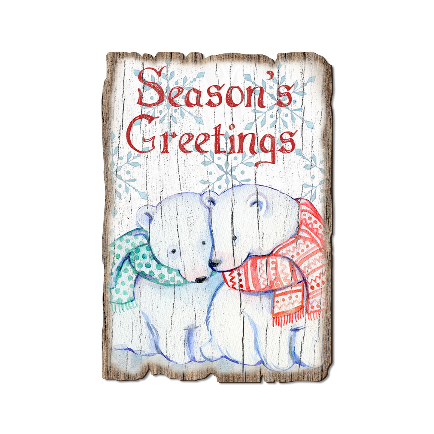 Greeting Card: Weathered Edge - Snuggle Bears (Pack of 5)