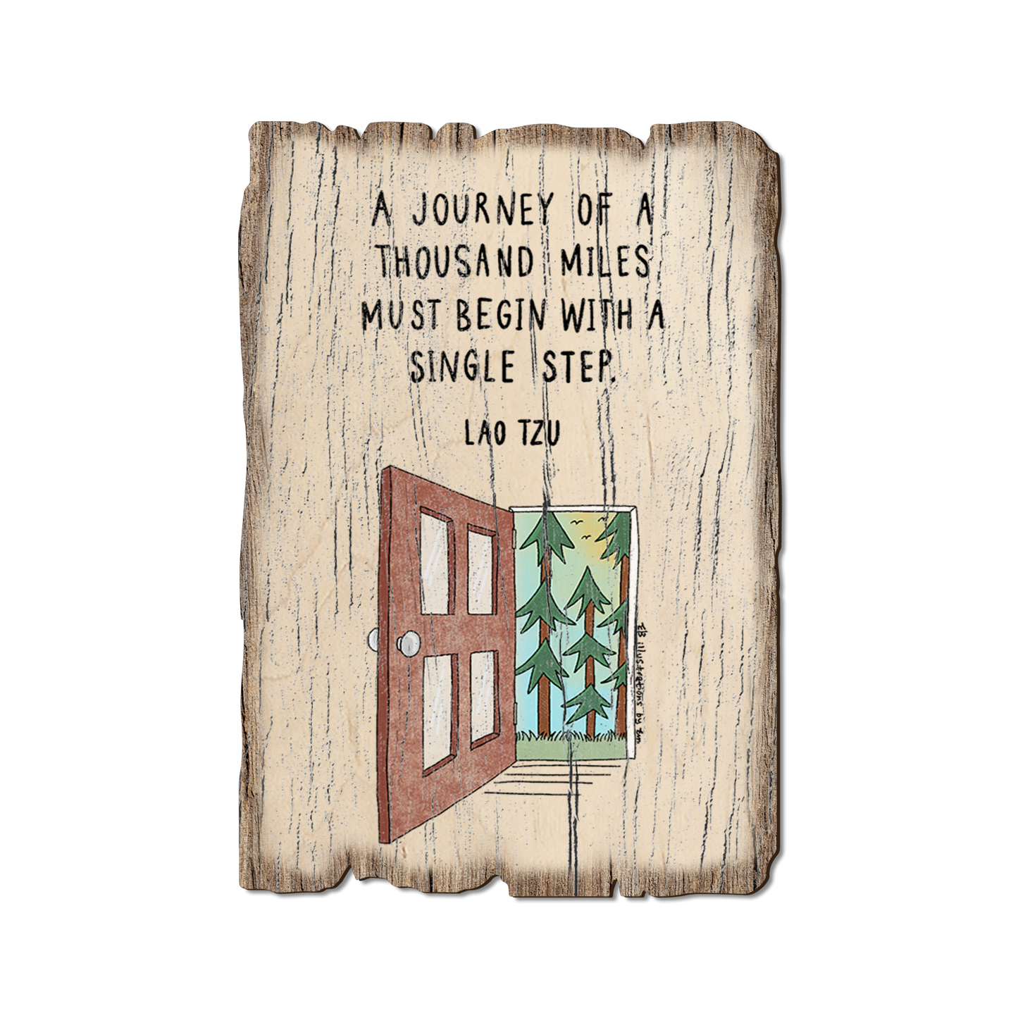 Greeting Card: Weathered Edge - Single Step (Pack of 5)