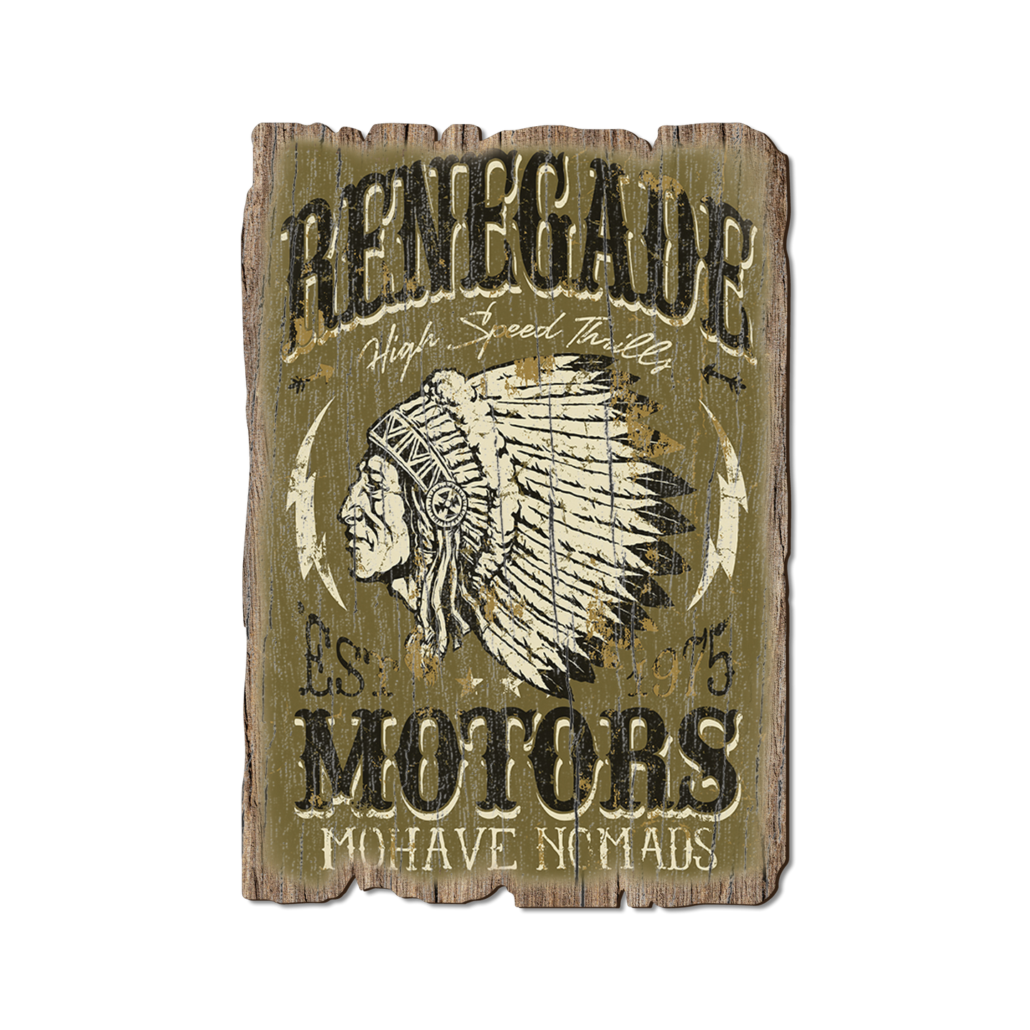 Greeting Card: Weathered Edge - Renegade Motors (Pack of 5)