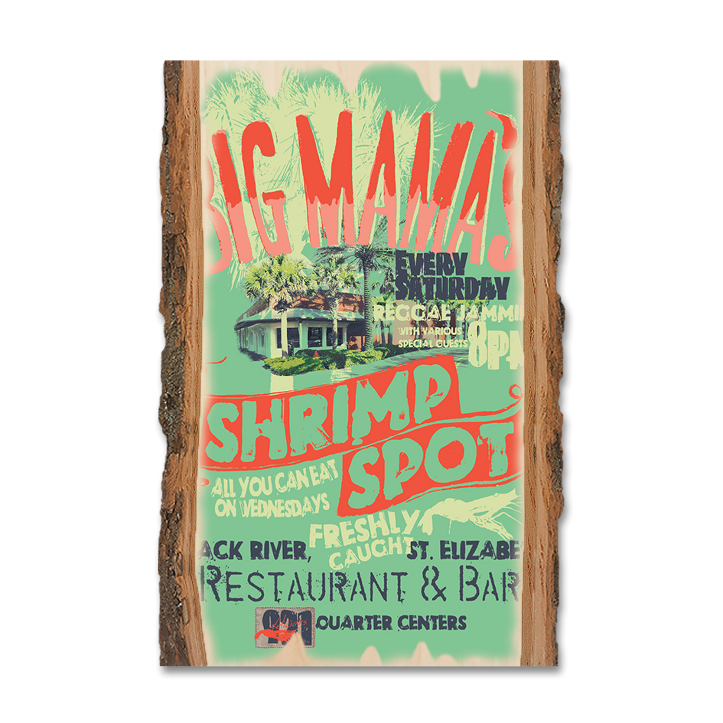 Greeting Card: Live Edge - Big Mama's Shrimp