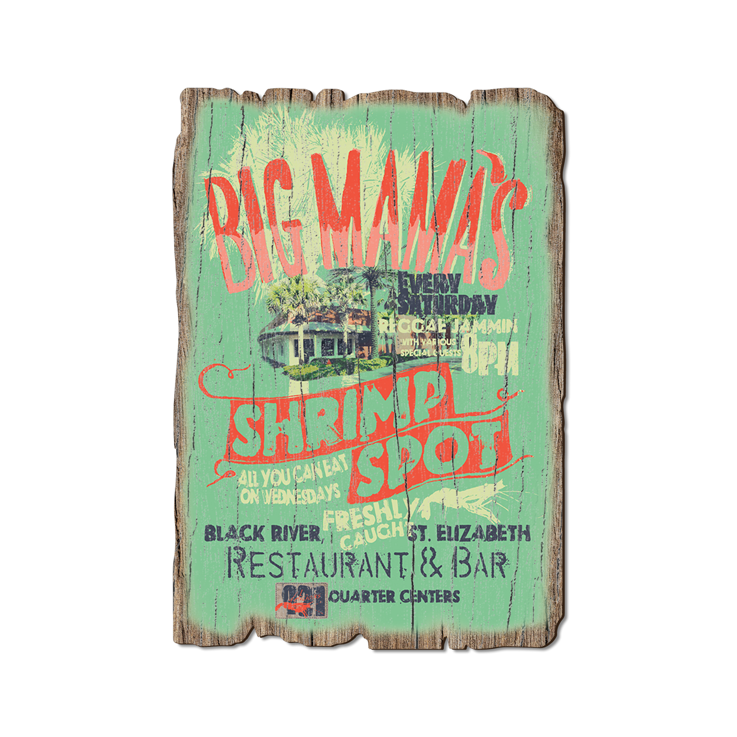 Greeting Card: Weathered Edge - Big Mama's Shrimp (Pack of 5)