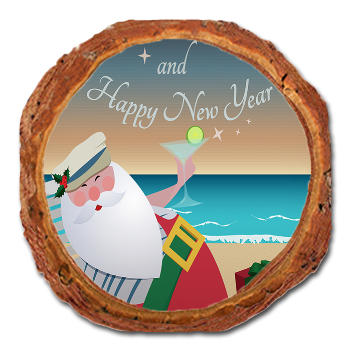 Coaster: Live Edge - Beach Santa (Pack of 5)