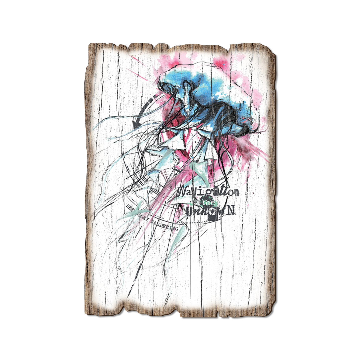 Ornament: Weathered Edge - Colorful Blue Jelly
