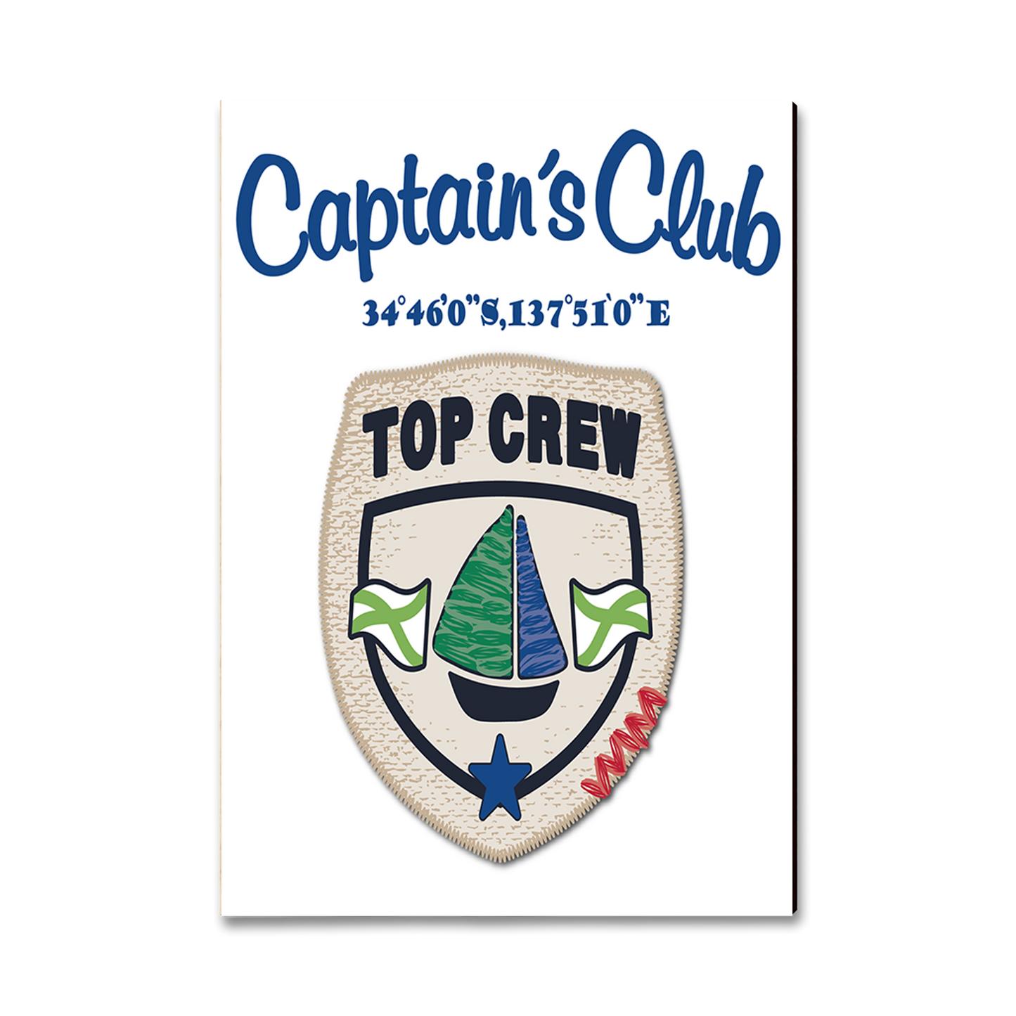 Greeting Card: Classic Edge - Captain's Club Crew