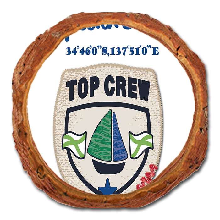 Coaster: Live Edge - Captain's Club Crew (Pack of 5)