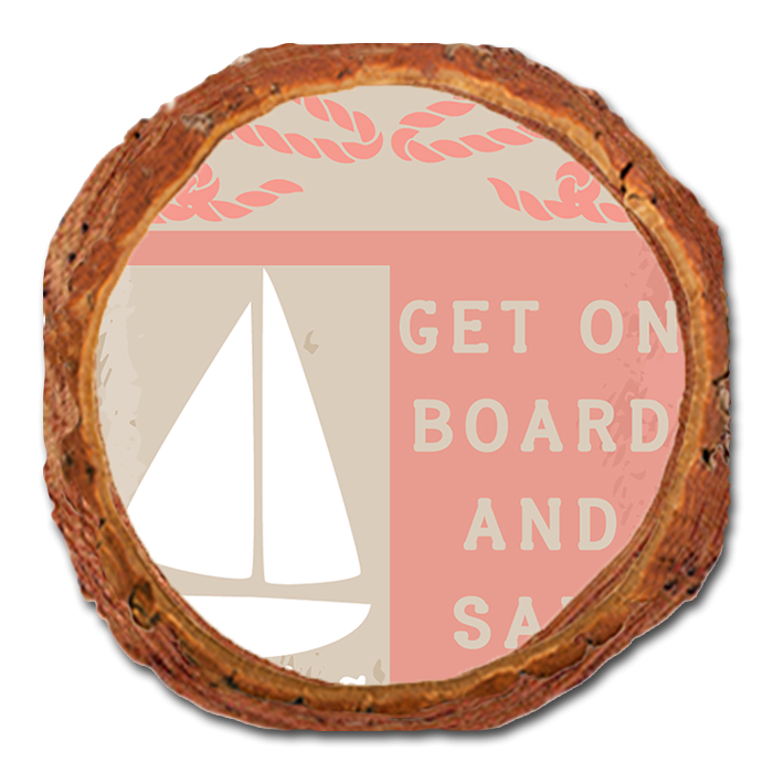 Coaster: Live Edge - Get On Board (Pack of 5)
