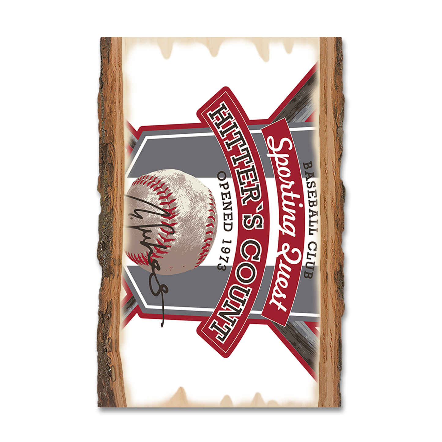 Postcard: Live Edge - Hitter's Count Club