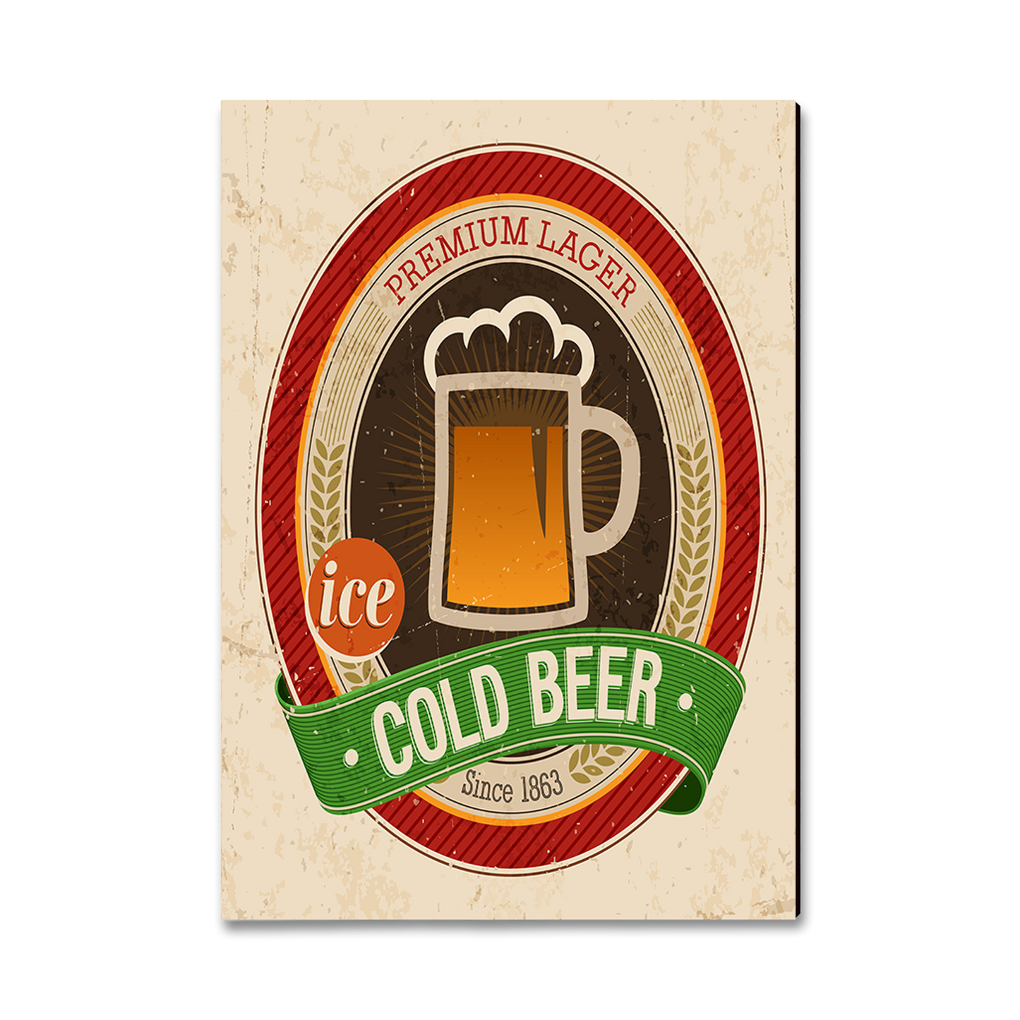 Greeting Card: Classic Edge - Cold Beer
