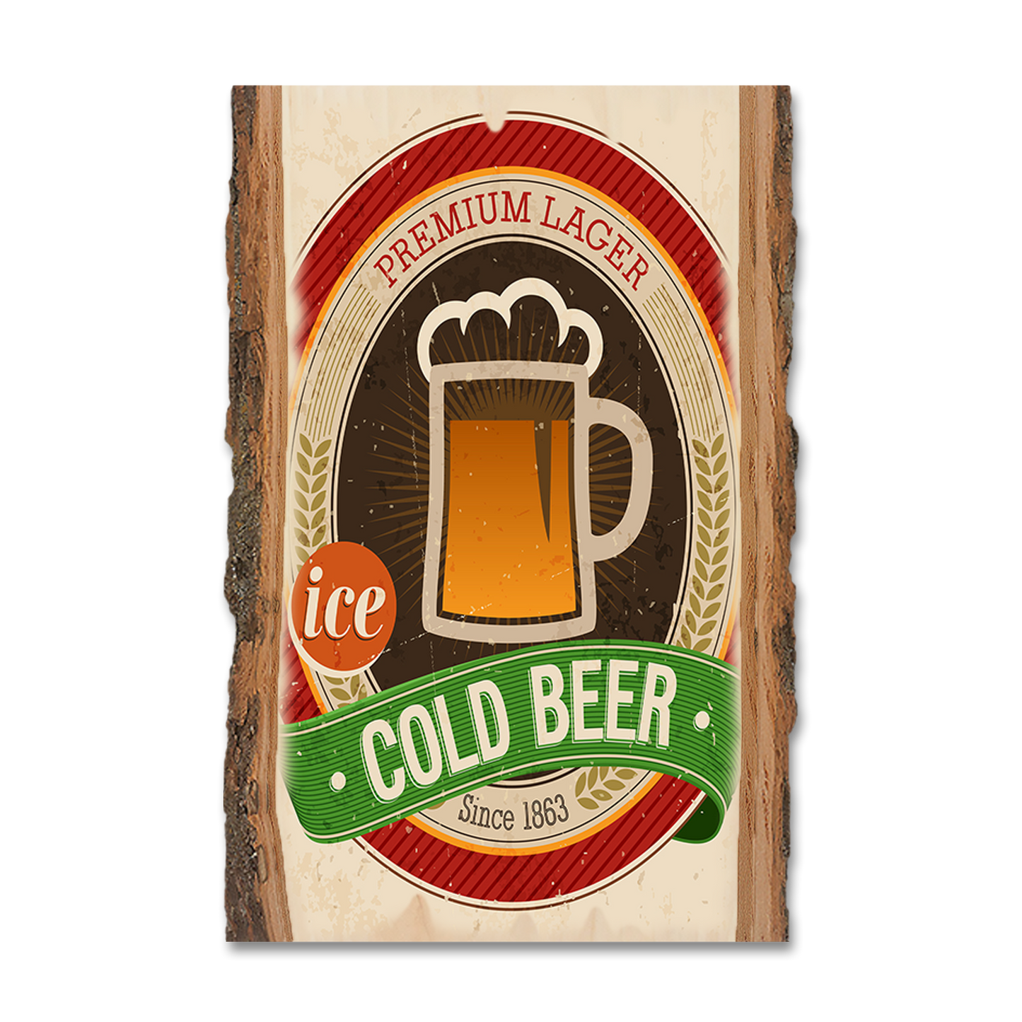 Greeting Card: Live Edge - Cold Beer
