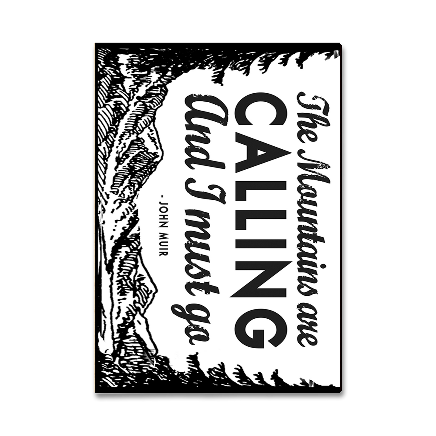 Postcard: Classic Edge - The Mountains Are Calling
