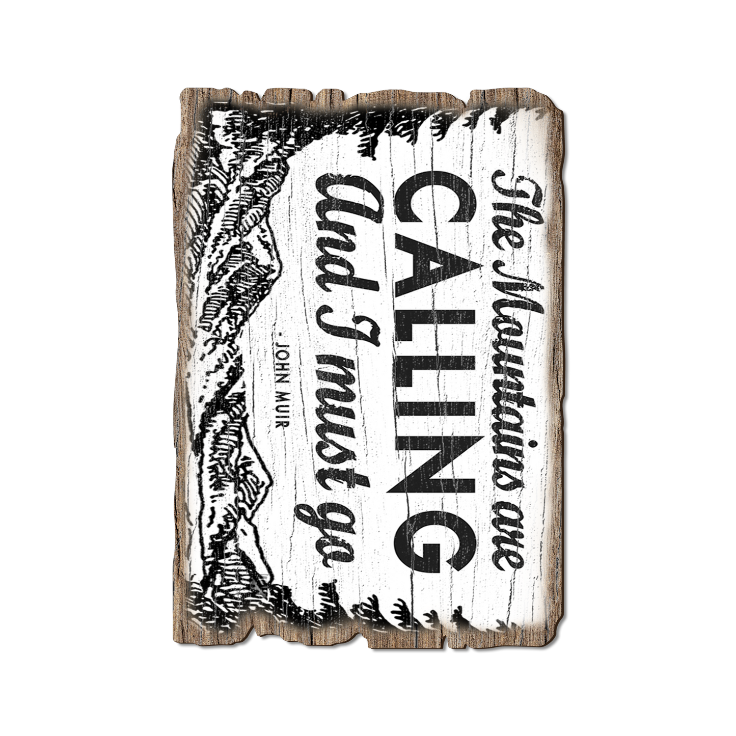 Ornament: Weathered Edge - The Mountains Are Calling