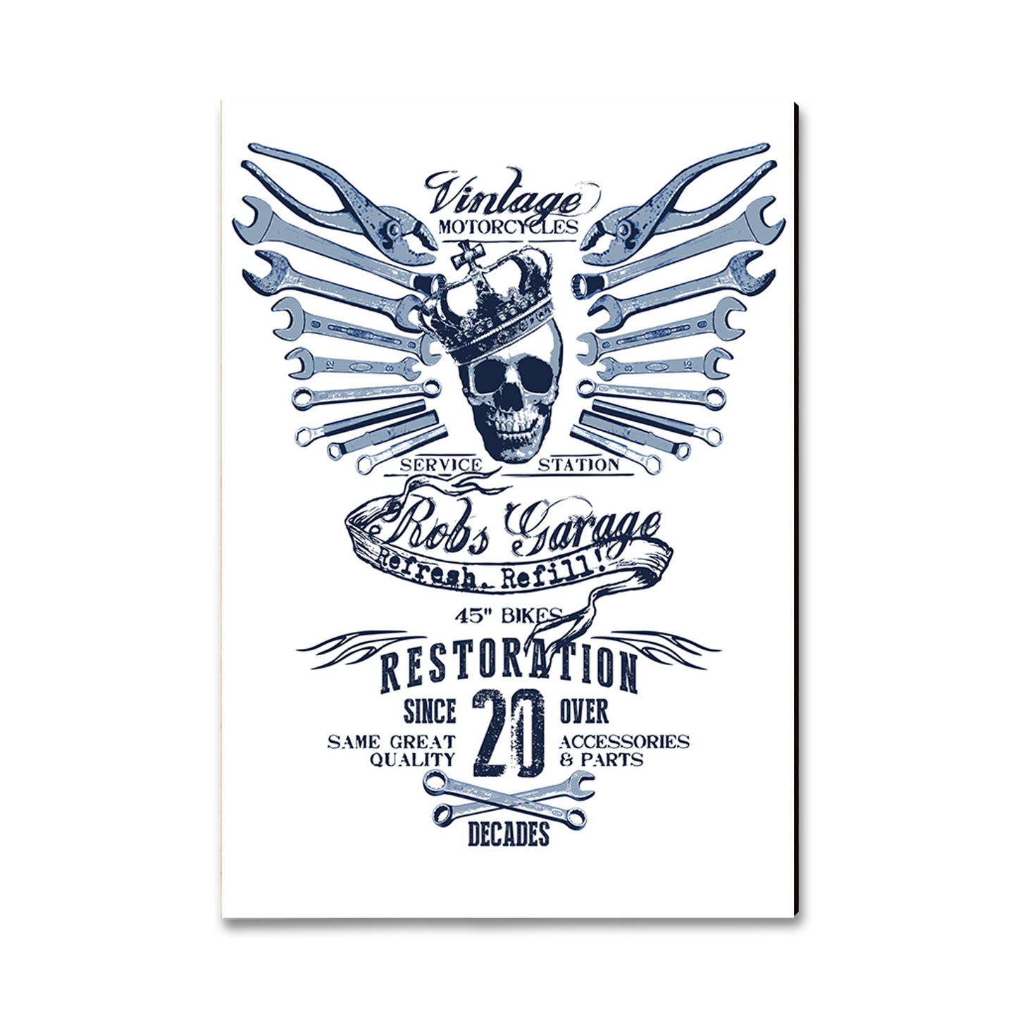 Magnet: Classic Edge - Motorcycle Restoration