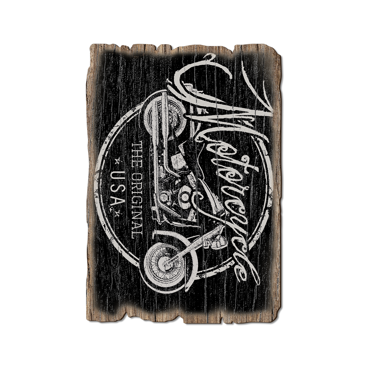 Ornament: Weathered Edge - Motorcycle The Original