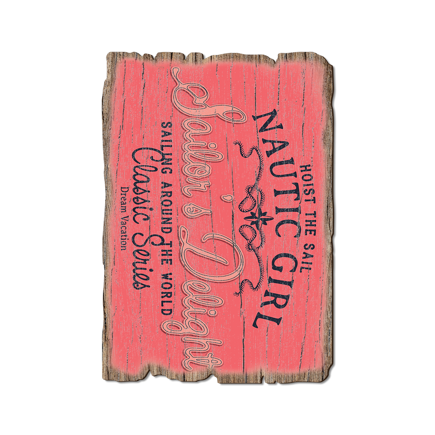 Postcard: Weathered Edge - Nautical Girl Sailors (Pack of 5)