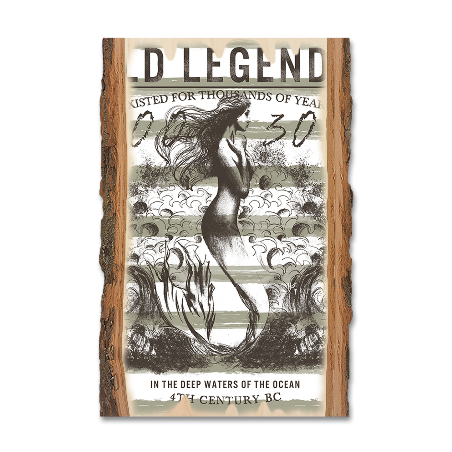 Postcard: Live Edge - Old Legends Mermaid