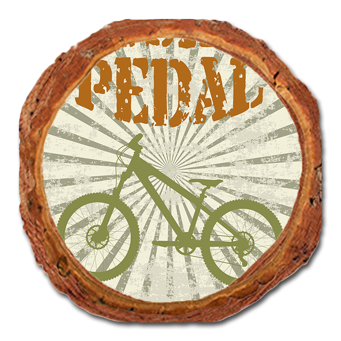 Coaster: Live Edge - Push A Pedal (Pack of 5)