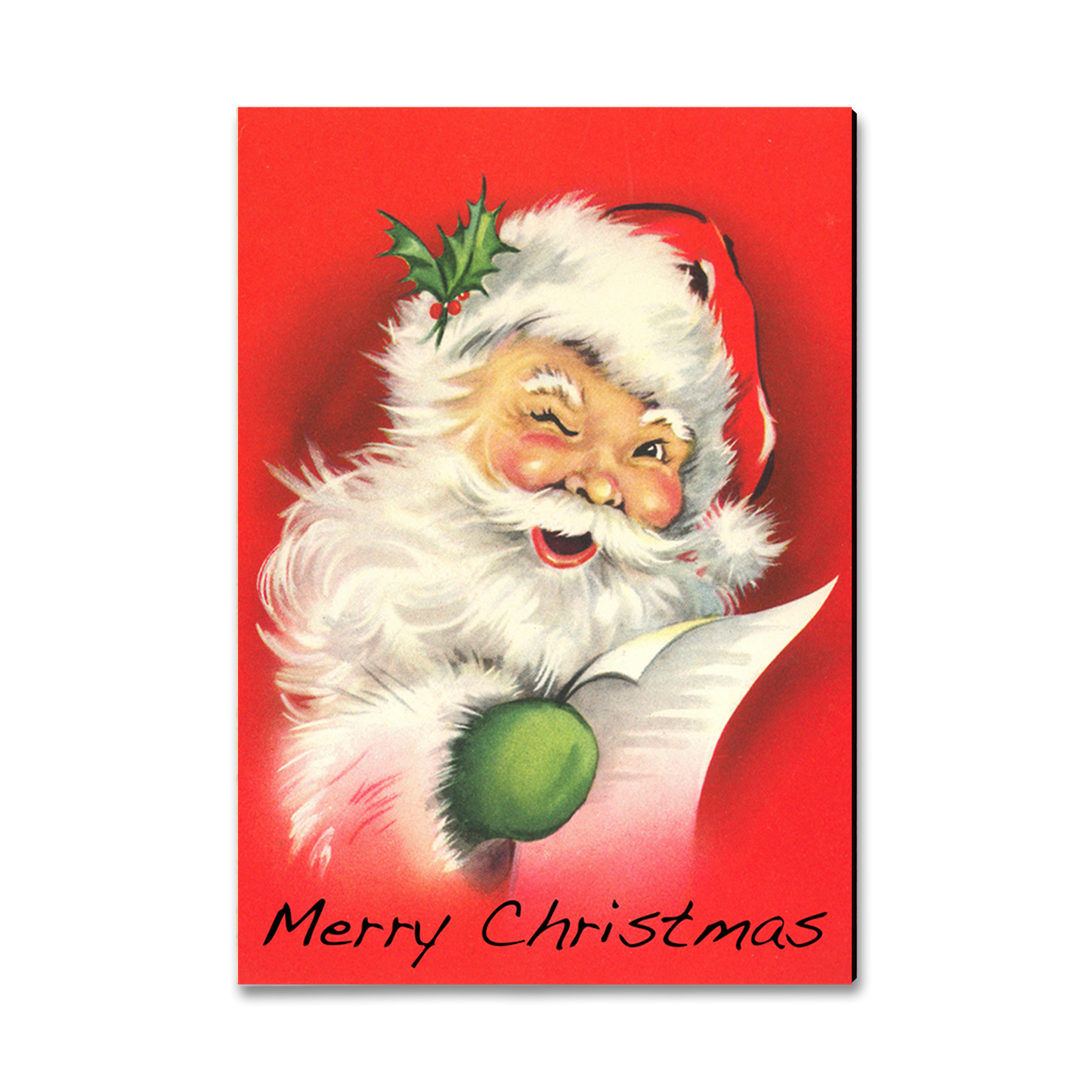 Ornament: Classic Edge - Red Santa