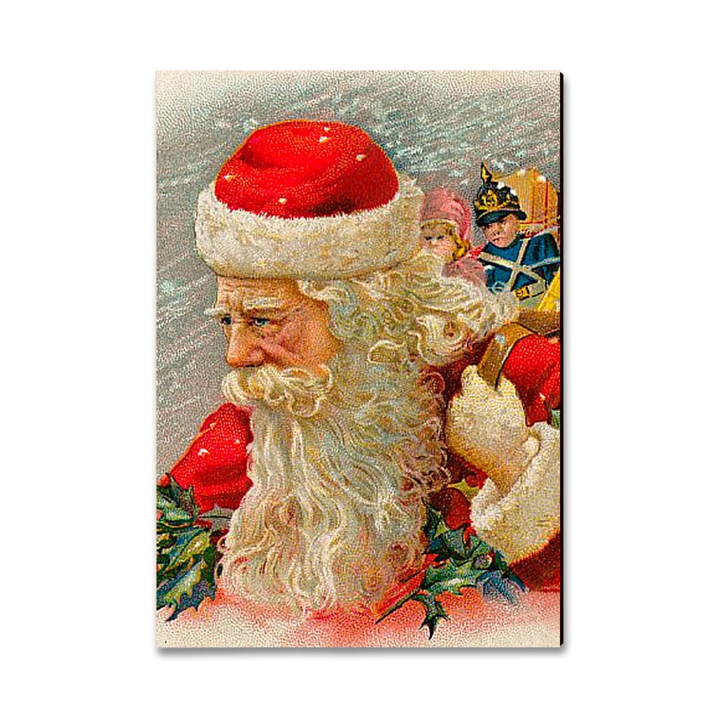 Magnet: Classic Edge - Wind Santa