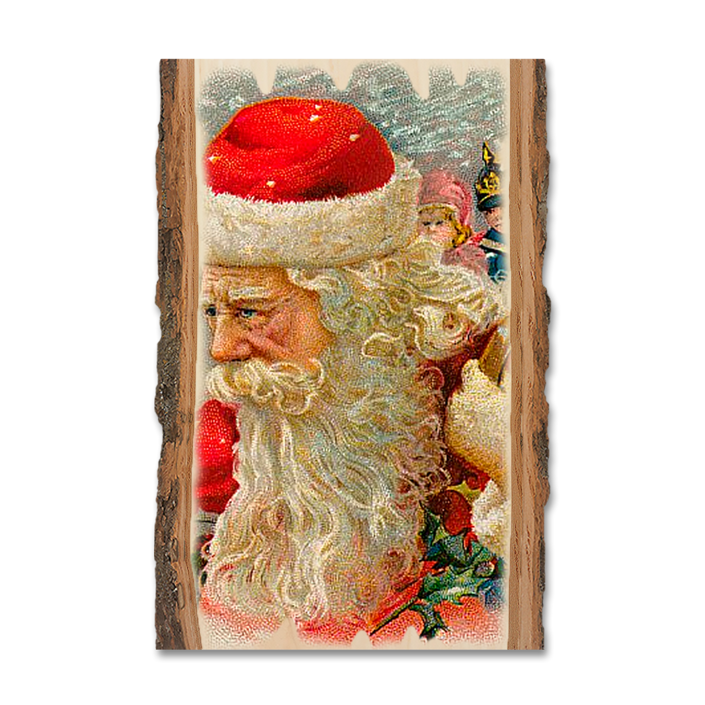 Greeting Card: Live Edge - Wind Santa